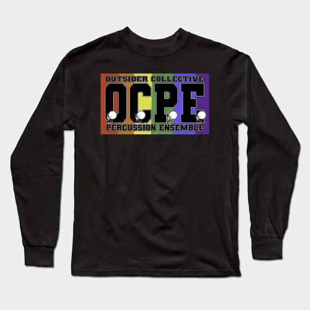 Outsider Collective Percussion Ensemble OCPE OC Drum Circle Long Sleeve T-Shirt by Shirts with Words & Stuff